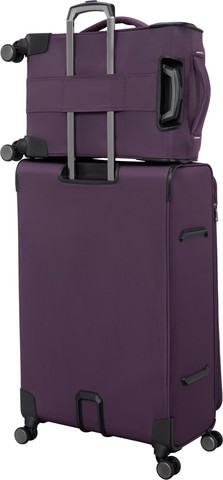 סט מזוודות בד קלות 3 יח' 30/25/20 מבית IT Luggage דגם TELEPORTED בצבע סגול שזיף